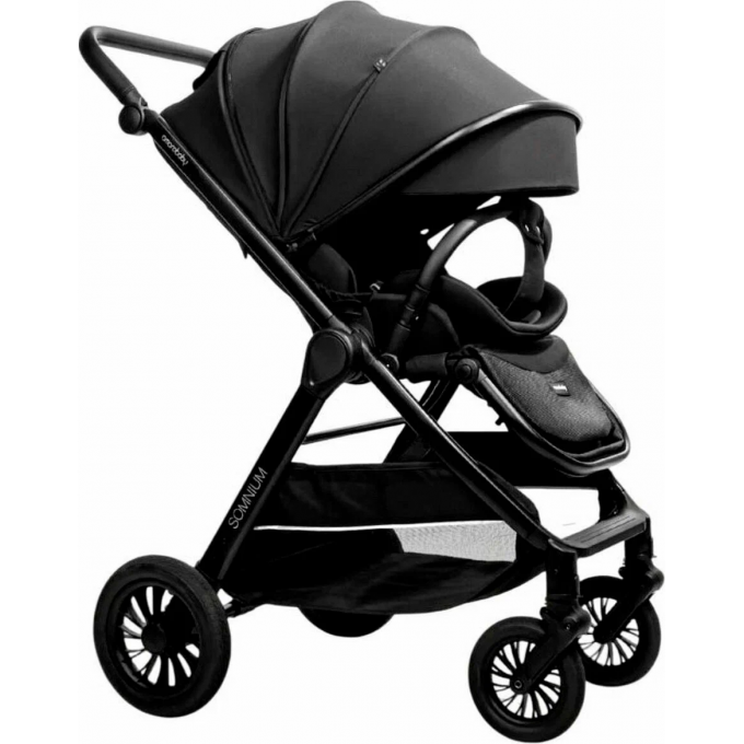 Прогулочная коляска AMAROBABY SOMNIUM с реверсивным блоком чёрный AB25-10SOMNIUM/09