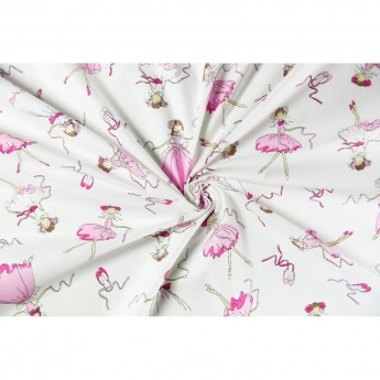 Простыня AMAROBABY, БАЛЕРИНЫ, 150x210 см