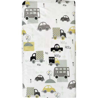 Простыня AMAROBABY ГОРОД на резинке 125х75х12 бязь