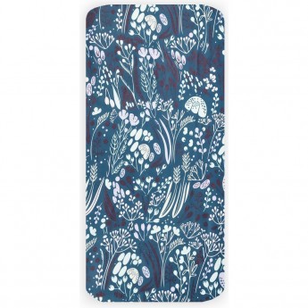 Простыня на резинке AMAROBABY FLOWER DREAMS, фиолетовая, 125х75х12 см