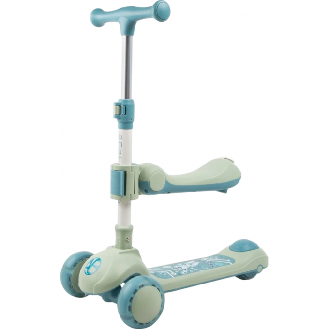 Самокат (кикборд) трехколесный AMAROBABY ART, синий AB23-27ART/20