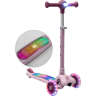 Самокат трехколёсный с подсветкой AMAROBABY FLASH розовый AB25-27FLA/06