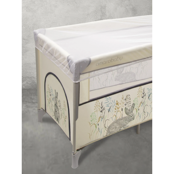 Сетка москитная для манежей AMAROBABY универсальная, белый AB25-37MS/00