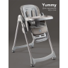 Стульчик детский для кормления AMAROBABY YUMMY молочный AB25-23YUM/33