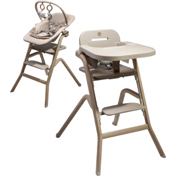 Стульчик для кормления 3 в 1 AMAROBABY WINNIE молочный Стульчик для кормления 3 в 1 AMAROBABY WINNIE молочный