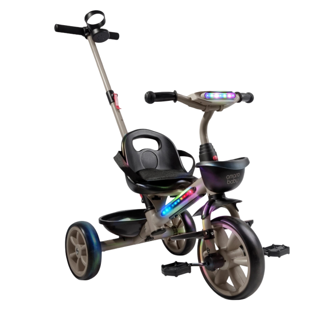 Велосипед детский трехколесный AMAROBABY SCOUT коричневый AB25-36SC/12