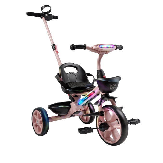 Велосипед детский трехколесный AMAROBABY SCOUT розовый AB25-36SC/06