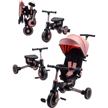Велосипед многофункциональный AMAROBABY MULTIRIDE коралловый