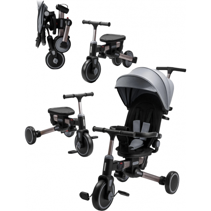 Велосипед многофункциональный AMAROBABY MULTIRIDE серый AB25-36MR/11